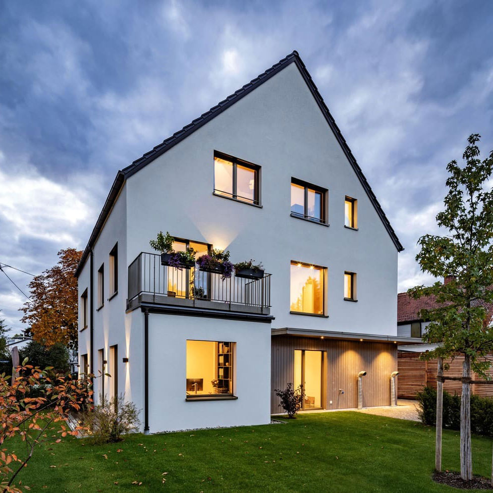 Verputztes Holzhaus in Untergiesing