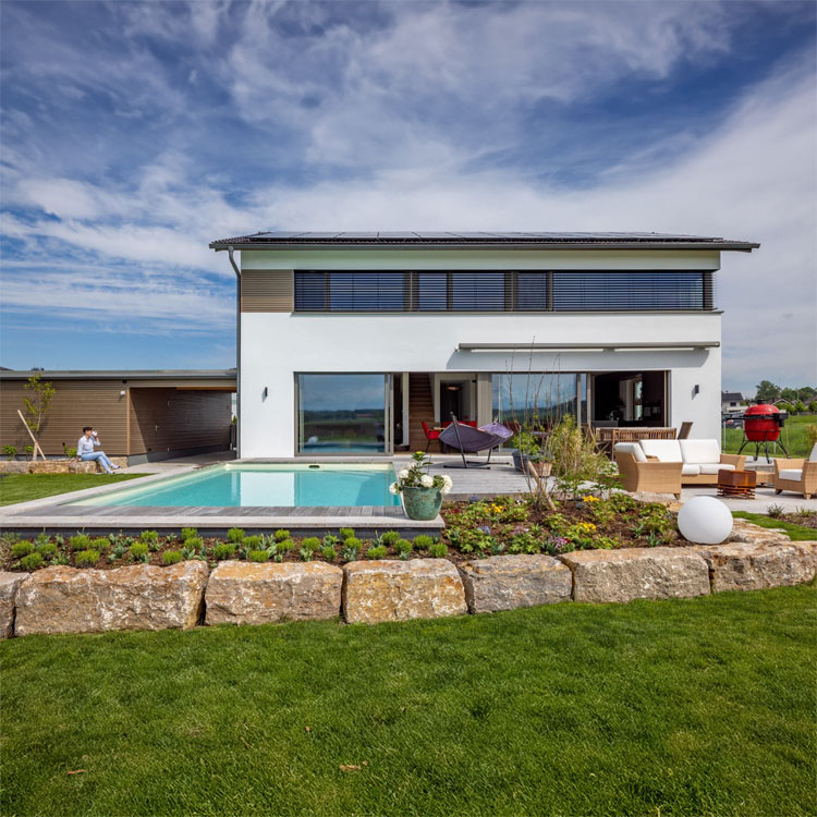 EFH-Holzhaus verputzt in Weilheim